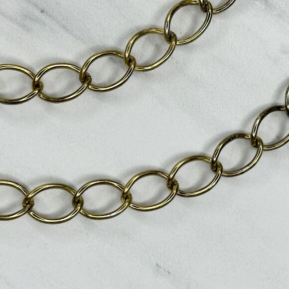George Washington Coin Metal Chain Link Belt Size Small S Medium M - Picture 4 of 12